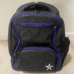 Rebel athletic Back pack-black sparkle